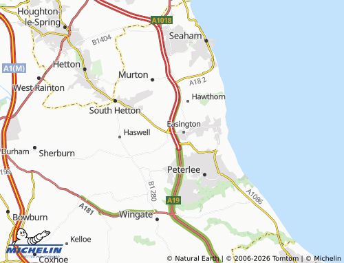 Mappa MICHELIN Easington Village - ViaMichelin