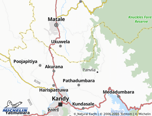 MICHELIN Rangama map - ViaMichelin