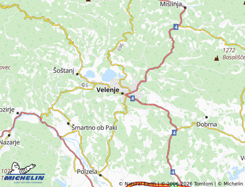 MICHELIN Velenje map - ViaMichelin