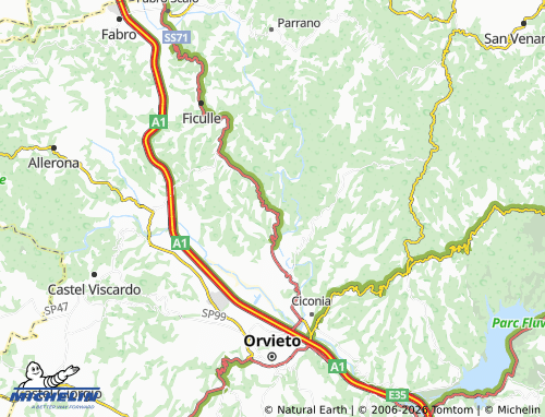MICHELIN-Landkarte Bagni - ViaMichelin