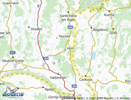 MICHELIN Klöch map - ViaMichelin