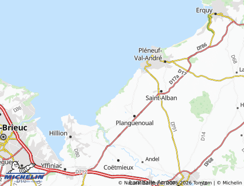 MICHELIN La Cotentin map - ViaMichelin
