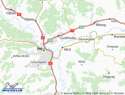 Mapa MICHELIN Mică - ViaMichelin