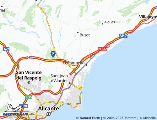 MICHELIN-Landkarte Colonia Trinidad - ViaMichelin