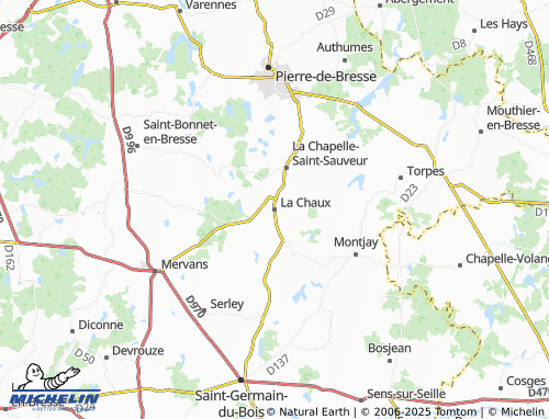 MICHELIN La Chaux map - ViaMichelin