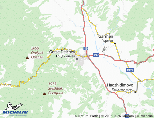 MICHELIN Gotse Delchev map - ViaMichelin
