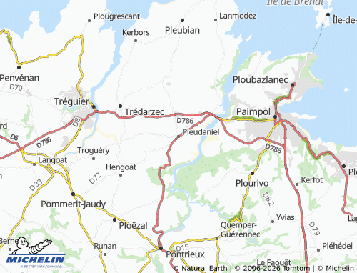 MICHELIN Pleudaniel map - ViaMichelin