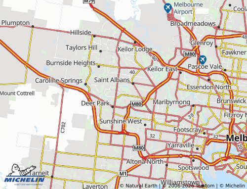 MICHELIN Cairnlea map - ViaMichelin