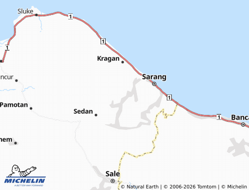MICHELIN Gunungmulyo map - ViaMichelin