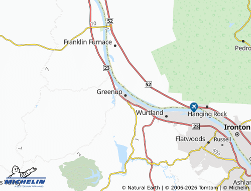 Mappa MICHELIN Greenup - ViaMichelin