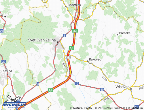 Carte MICHELIN Krečaves - ViaMichelin