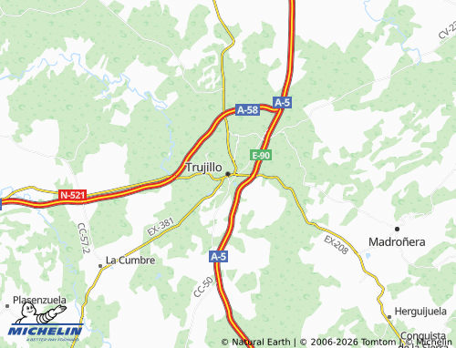 MICHELIN Trujillo map - ViaMichelin