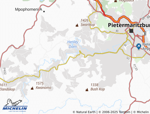 MICHELIN Nhluthelo map - ViaMichelin