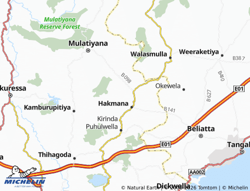 MICHELIN-Landkarte Kandegoda - ViaMichelin