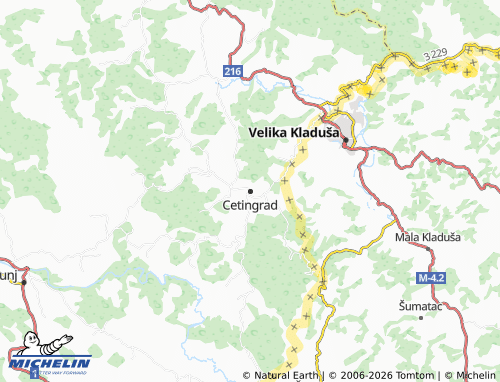 Mapa MICHELIN Cetingrad - ViaMichelin