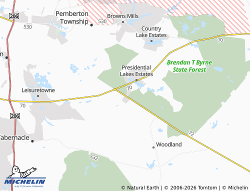 Mapa MICHELIN Four Mile - ViaMichelin