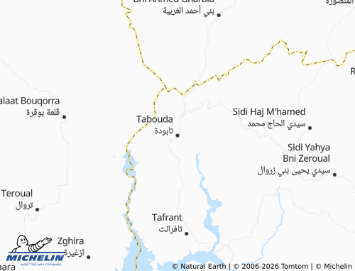 MICHELIN Taboudah map - ViaMichelin