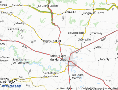 Carte MICHELIN La Rousselière - ViaMichelin