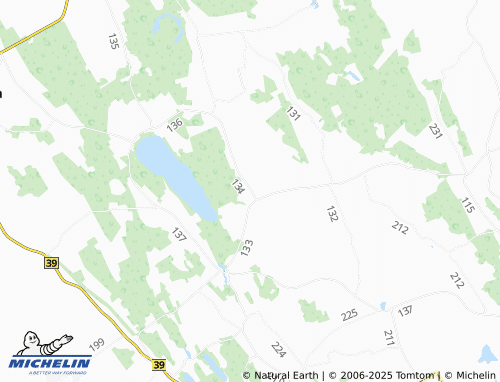 MICHELIN Toovere map - ViaMichelin