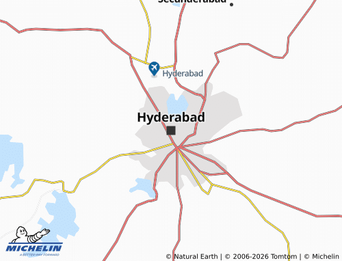 MICHELIN-Landkarte Hyderabad - ViaMichelin