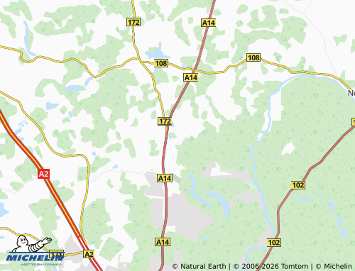MICHELIN Raudondvaris map - ViaMichelin