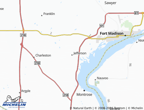 Mappa MICHELIN Jefferson - ViaMichelin