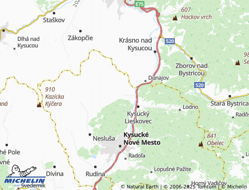 Carte MICHELIN Ochodnica - ViaMichelin