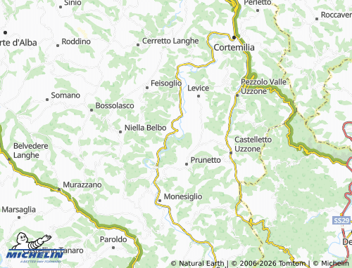 Kaart MICHELIN Gorzegno - ViaMichelin