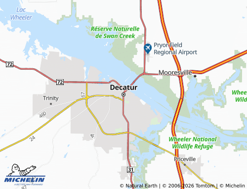Mapa MICHELIN Decatur - ViaMichelin