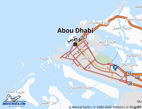 MICHELIN Al Bateen 74 map - ViaMichelin