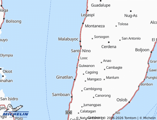 MICHELIN Looc map - ViaMichelin