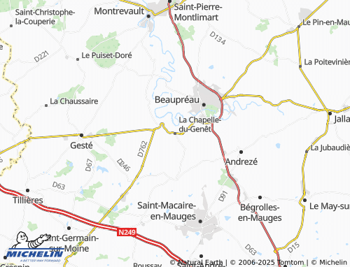 MICHELIN La Chapelle-du-Genêt map - ViaMichelin