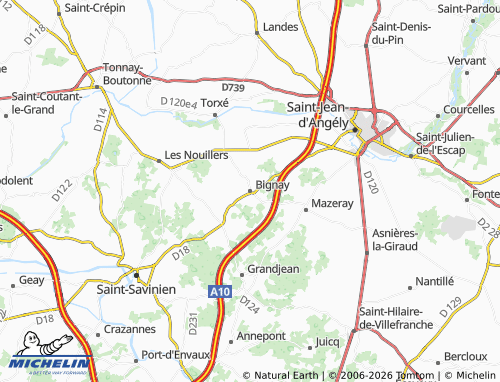 Mapa MICHELIN Bignay - ViaMichelin