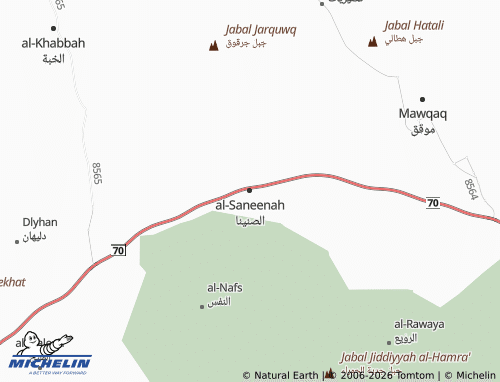 MICHELIN-Landkarte al-Saneenah - ViaMichelin