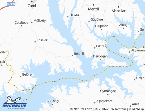 MICHELIN Belenli map - ViaMichelin