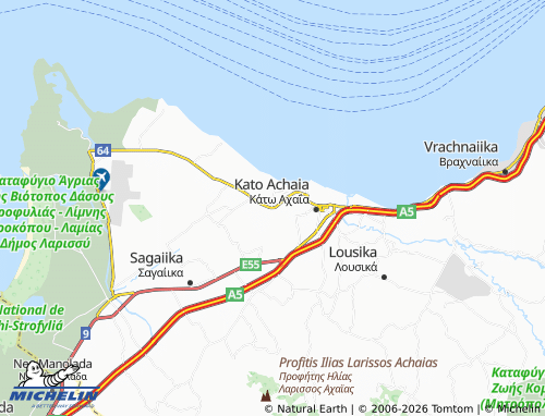 MICHELIN Niforaiika map - ViaMichelin