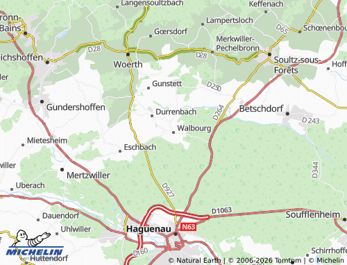 Mapa MICHELIN Walbourg - ViaMichelin