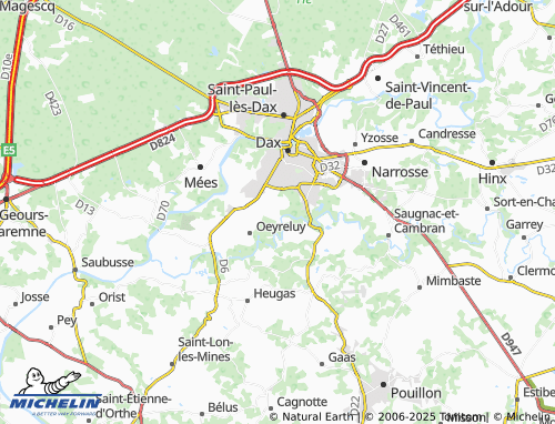 MICHELIN Seyresse map - ViaMichelin