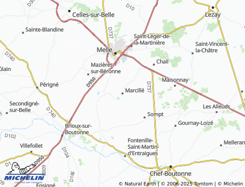 MICHELIN Marcillé map - ViaMichelin