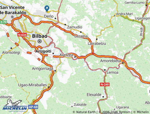 MICHELIN Kurtzea map - ViaMichelin