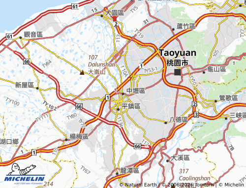Mappa MICHELIN zhong li qu - ViaMichelin