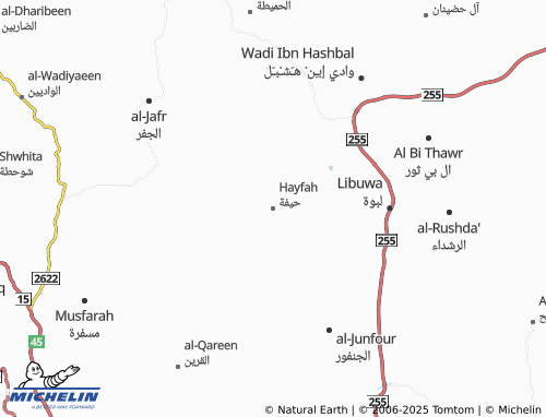 MICHELIN-Landkarte Hayfah - ViaMichelin
