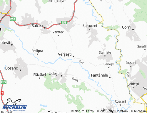 Mappa MICHELIN Verșești - ViaMichelin
