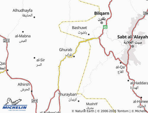 Carte MICHELIN Ghurab - ViaMichelin