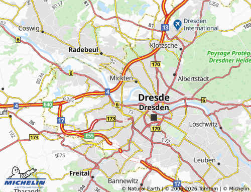 MICHELIN Übigau map - ViaMichelin