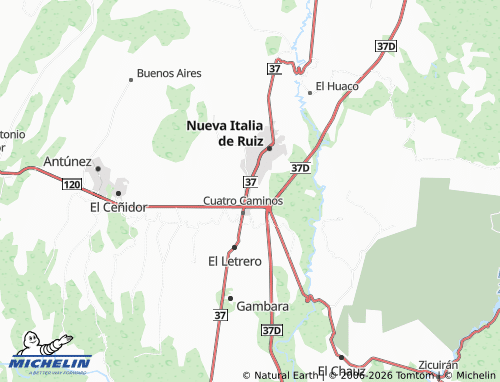 Mapa MICHELIN Campo de Aviación - ViaMichelin