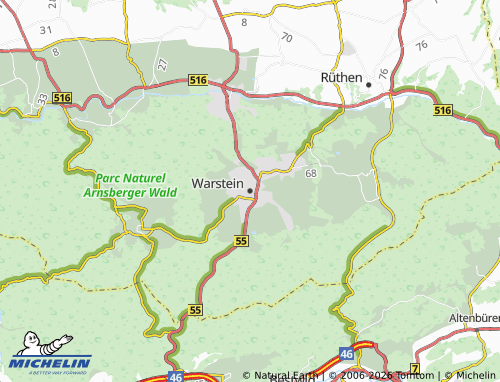 MICHELIN Warstein map - ViaMichelin