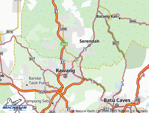 MICHELIN-Landkarte Kampung Tradisi Sungai Choh - ViaMichelin