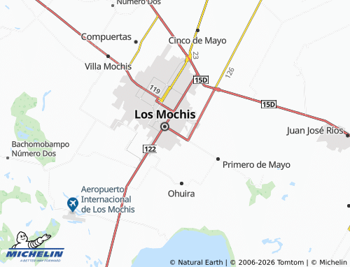 MICHELIN Infonavit Morelos map - ViaMichelin