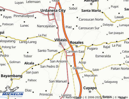 MICHELIN Carmen East map - ViaMichelin